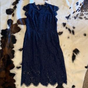 Blue lace dress